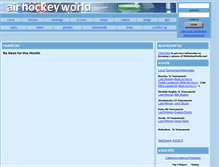 Tablet Screenshot of airhockeyworld.com